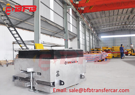 Battery Driven 300kg Lifting Trackless Flat Cart Trolley For Warehouse Exhibits