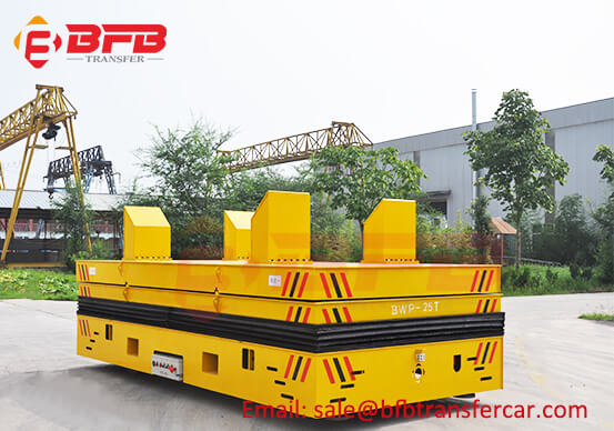 25T Steerable Power Motorized Cart With Lifting Platform For Wire Coil Transfer