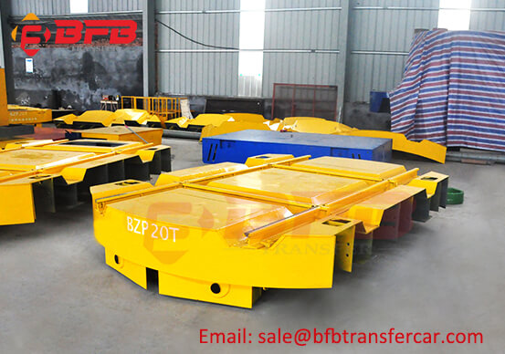 Vibrating Screen Industry Railroad Turntable Transfer Cart 20MT On Railway