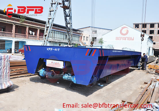 Blue Omni Diesel Power 40 Ton Lifting Transfer Car Price In Rail Track