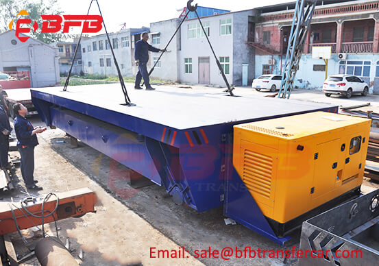 Blue Omni Diesel Power 40 Ton Lifting Transfer Car Price In Rail Track