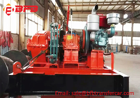 JM5 Diesel Engine Electric Winch Shipped To Poland