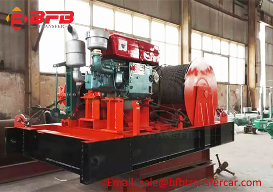 JM5 Diesel Engine Electric Winch Shipped To Poland
