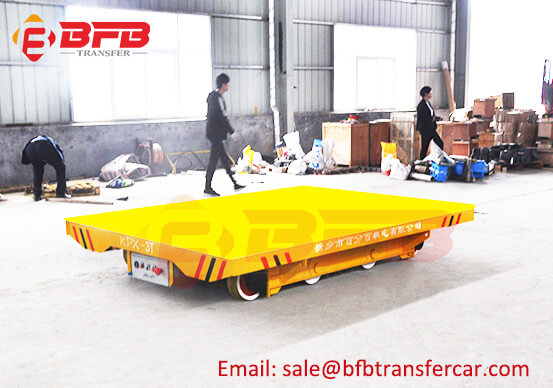 Battery Power 3 Ton Material Transport Vehicles On Rails For NDT Room Transfer