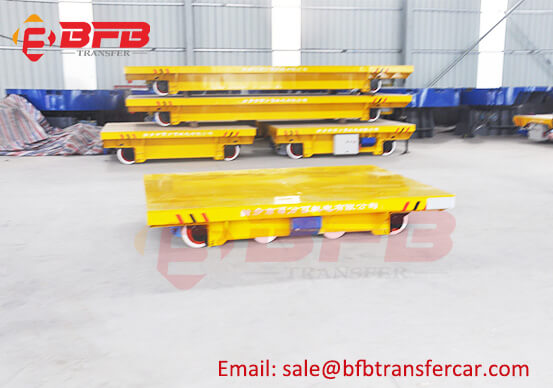 Battery Power 3 Ton Material Transport Vehicles On Rails For NDT Room Transfer