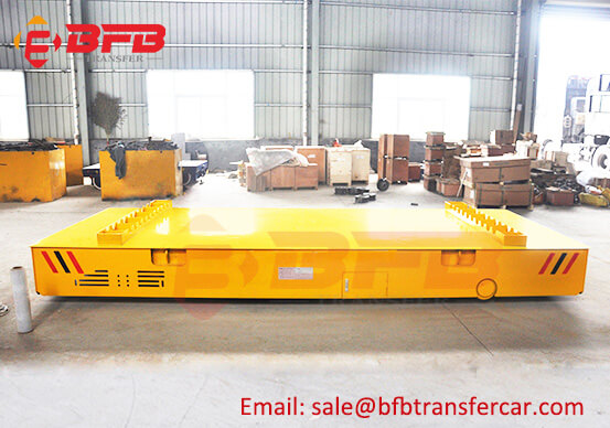 Battery Power Electric Industrial Trolleys With Wheels For Transporting 10 Ton Pipe