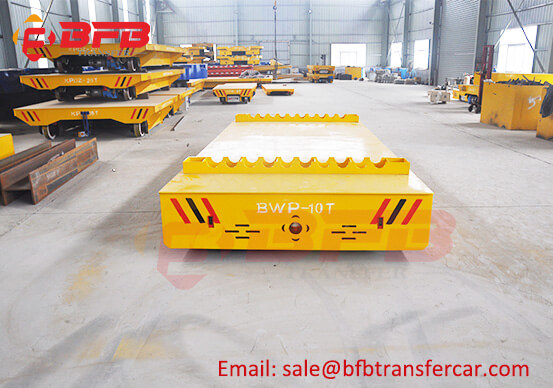 Battery Power Electric Industrial Trolleys With Wheels For Transporting 10 Ton Pipe