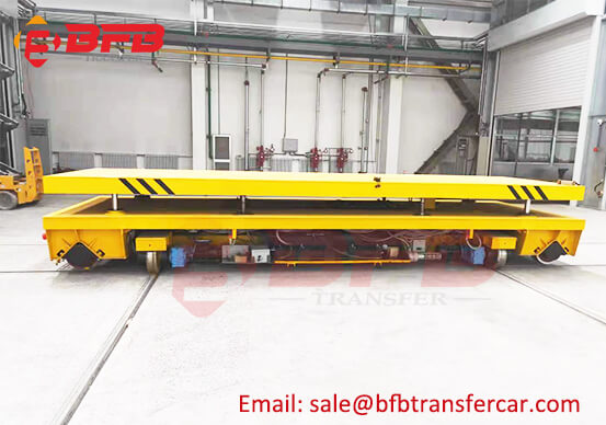 PLC Battery Power Rail Transfer Heavy Load Trolley 20T RGV For Coating Line