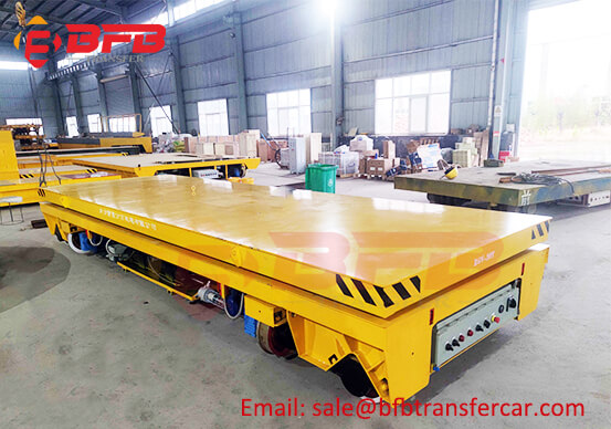 PLC Battery Power Rail Transfer Heavy Load Trolley 20T RGV For Coating Line