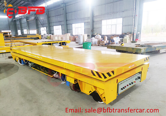 PLC Battery Power Rail Transfer Heavy Load Trolley 20T RGV For Coating Line