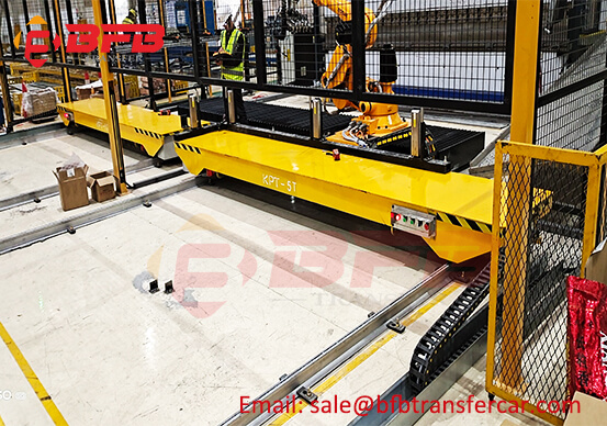 PLC Cable Power Rail Motorised Cart 5ton Capacity For Robot Arm Transfer