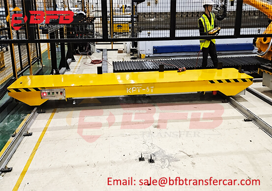 PLC Cable Power Rail Motorised Cart 5ton Capacity For Robot Arm Transfer