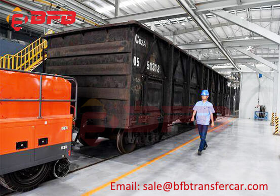 Befanby Transfer Cart Used In Reprocessing Workshop Of Scrapped Railway Materials