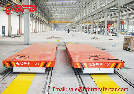 CE 10T Busbar Power Rail Guided Cart For Assembly line Transfer