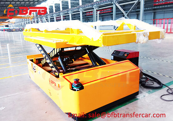 Motor Drive Wheel Industrial AGV 2 Ton Transfer Cart Workshop Tested Successfully