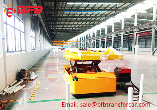 Motor Drive Wheel Industrial AGV 2 Ton Transfer Cart Workshop Tested Successfully