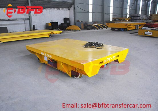 7 Ton Load Electric Driven Transfer Platform For Structural Steel Painting