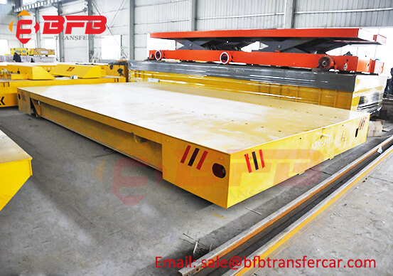 20T Heavy Loading Transport Rail Trolley For Explosion Proof Shop Tank Transfer