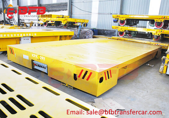 20T Heavy Loading Transport Rail Trolley For Explosion Proof Shop Tank Transfer