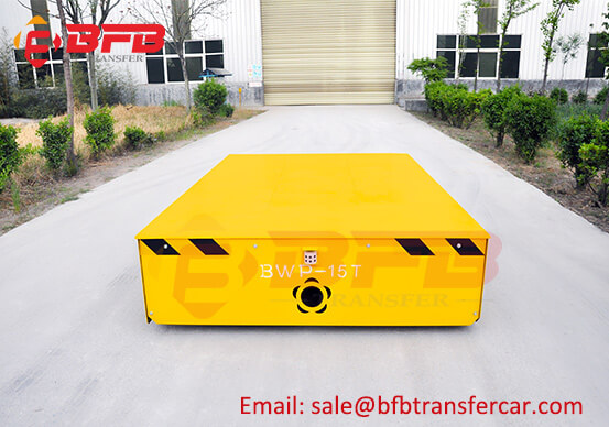 Workshop 15T Mould Trackless Transfer Cart On Cement Ground