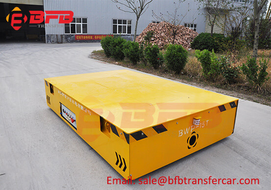 Workshop 15T Mould Trackless Transfer Cart On Cement Ground