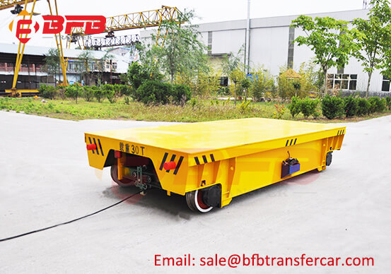 30 Tons Motorised Trolley With Track System For Ship Body Transfer