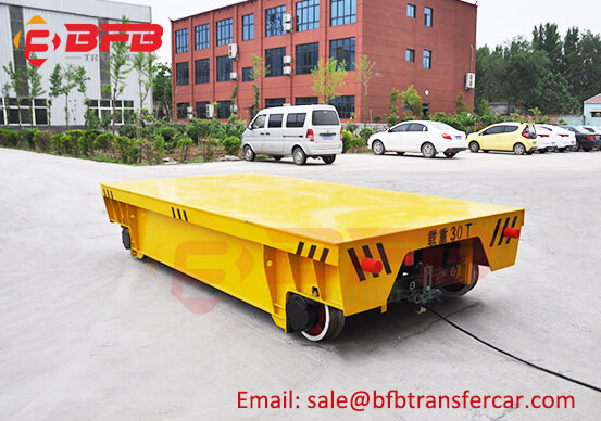 30 Tons Motorised Trolley With Track System For Ship Body Transfer