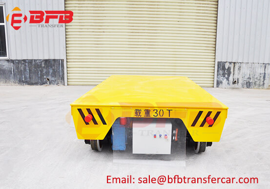 30 Tons Motorised Trolley With Track System For Ship Body Transfer