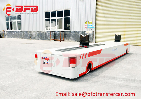 Battery Power Automatic Rail Transfer Cart For 8T Corrugating Roll Handling