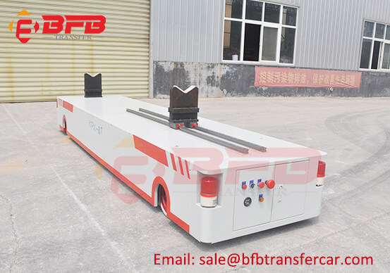 Battery Power Rail Transfer Cart For 8T Corrugating Roll Handling