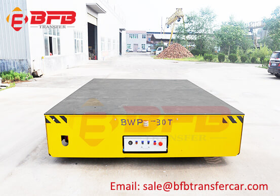 30T Battery Power Trackless Steerable Transfer Carts For Machinery Handle