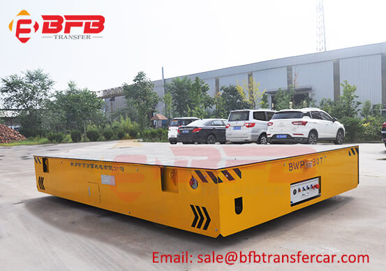 30T Battery Power Trackless Transfer Cart For Machinery Handle