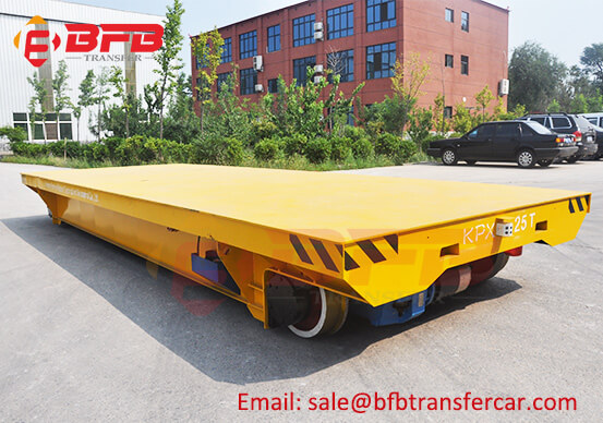 25T Battery Powered Railroad Carts For Workshop Precast Slab Transfer