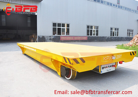 25T Battery Powered Railroad Cart For Workshop Precast Slab Transfer