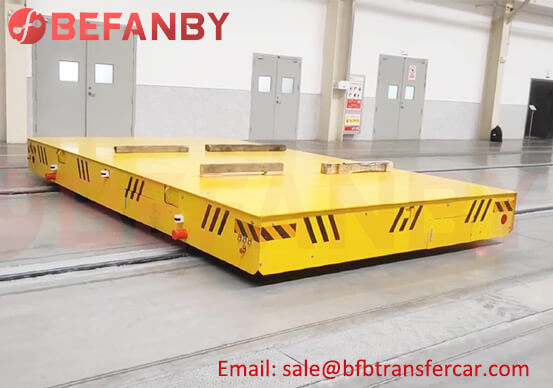 20T Electric Industrial Rail Trolley System For Automobile Workshop