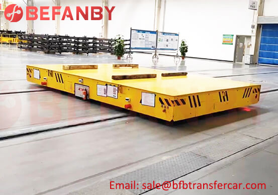 20T Electric Industrial Rail Trolley System For Automobile Workshop