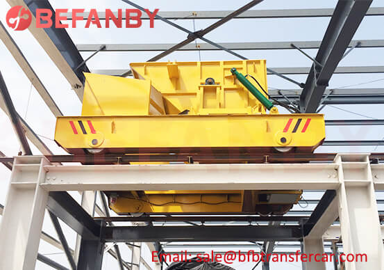 Self Dumping 6T Climbing rail Transfer Cart For Oilfield Sludge Treatment