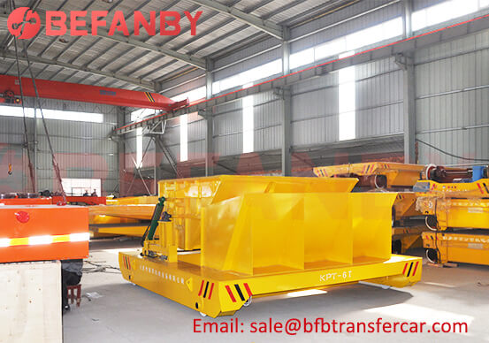 Self Dumping 6T Climbing rail Transfer Cart For Oilfield Sludge Treatment