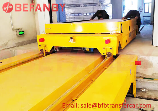 Material Handling Rail Ferry Transfer Cart 30 Ton For Coating Line