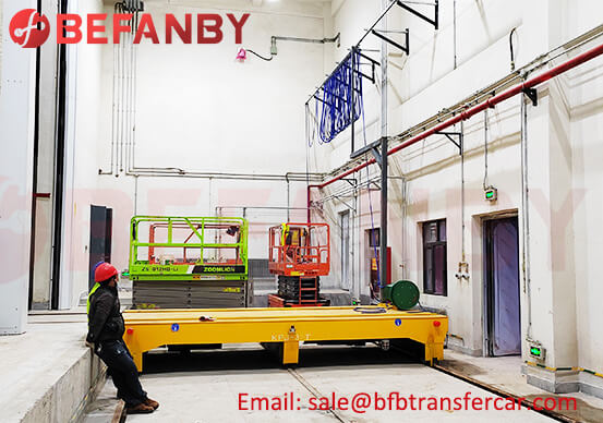 Material Handling Rail Ferry Transfer Cart 30 Ton For Coating Line