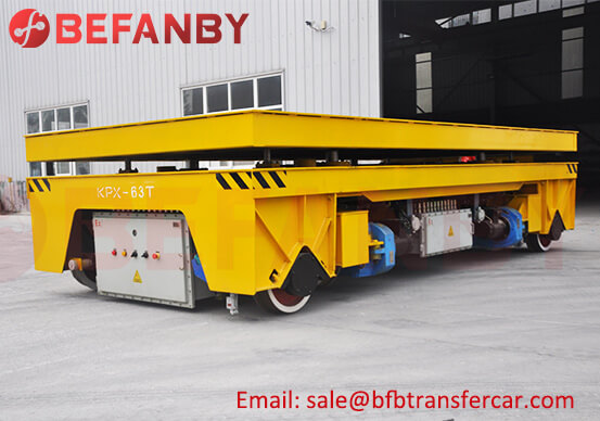 Spray Line Use 63T Rail Transfer Car With Scissor Lifting Device