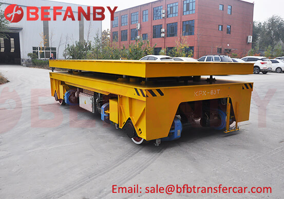 Spray Line Use 63T Rail Transfer Cars With Scissor Lifting Device