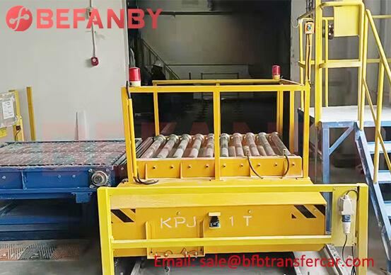 1T Rail Motorized Transport Cart For Chemical Material Conveying