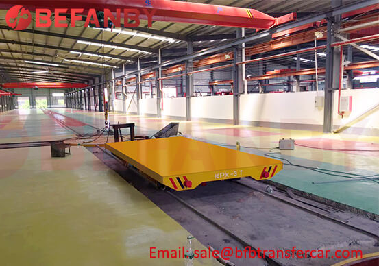 5T Rail Turntable Electric Transfer Platform Carts 3 Ton