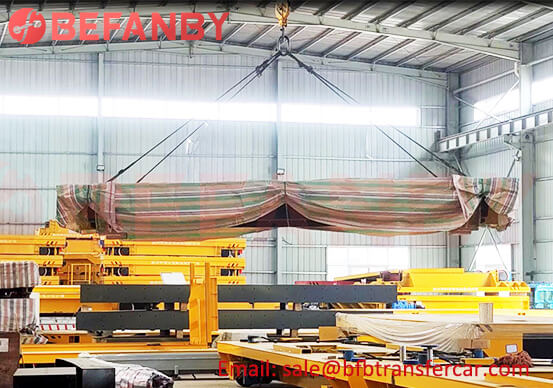 3 Sets 40T Material Handling Trolley Platform Exported Mexico