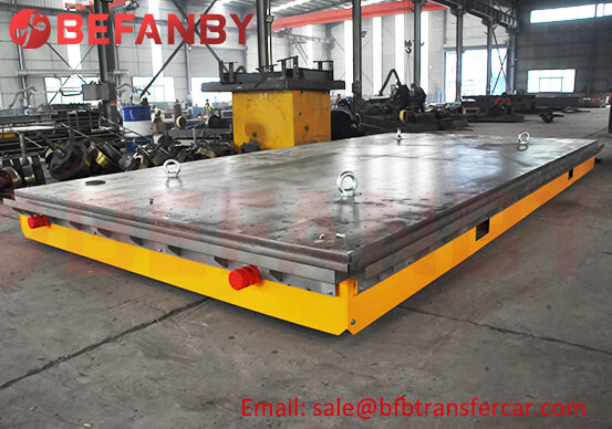 5T Rail Electric Flatbed Trolley With 3D Printing Technology
