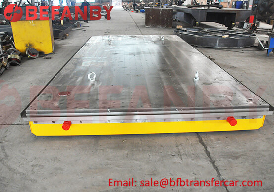 5T Rail Electric Flatbed Trolley With 3D Printing Technology