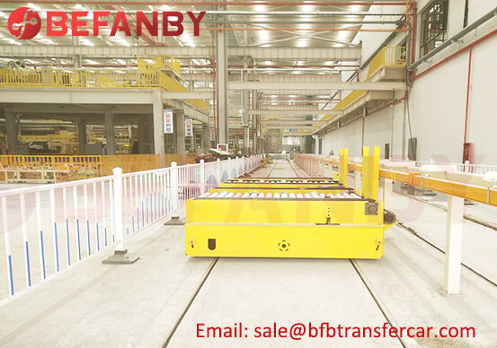 8 Sets Heavy Duty Transfer Carts 10 Ton For Container Production Line