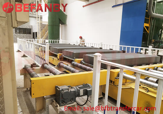 8 Sets Heavy Duty Transfer Carts 10 Ton For Container Production Line