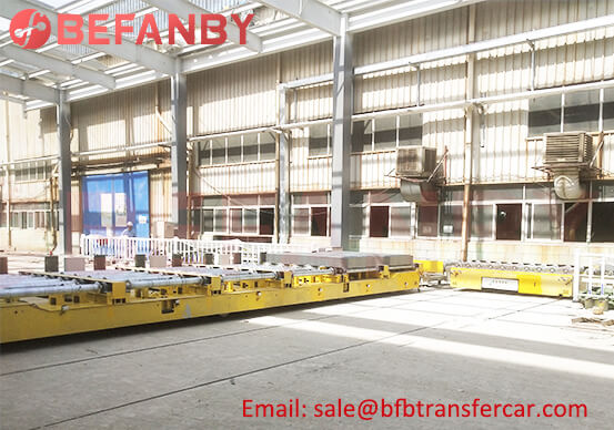 8 Sets Heavy Duty Transfer Carts 10 Ton For Container Production Line